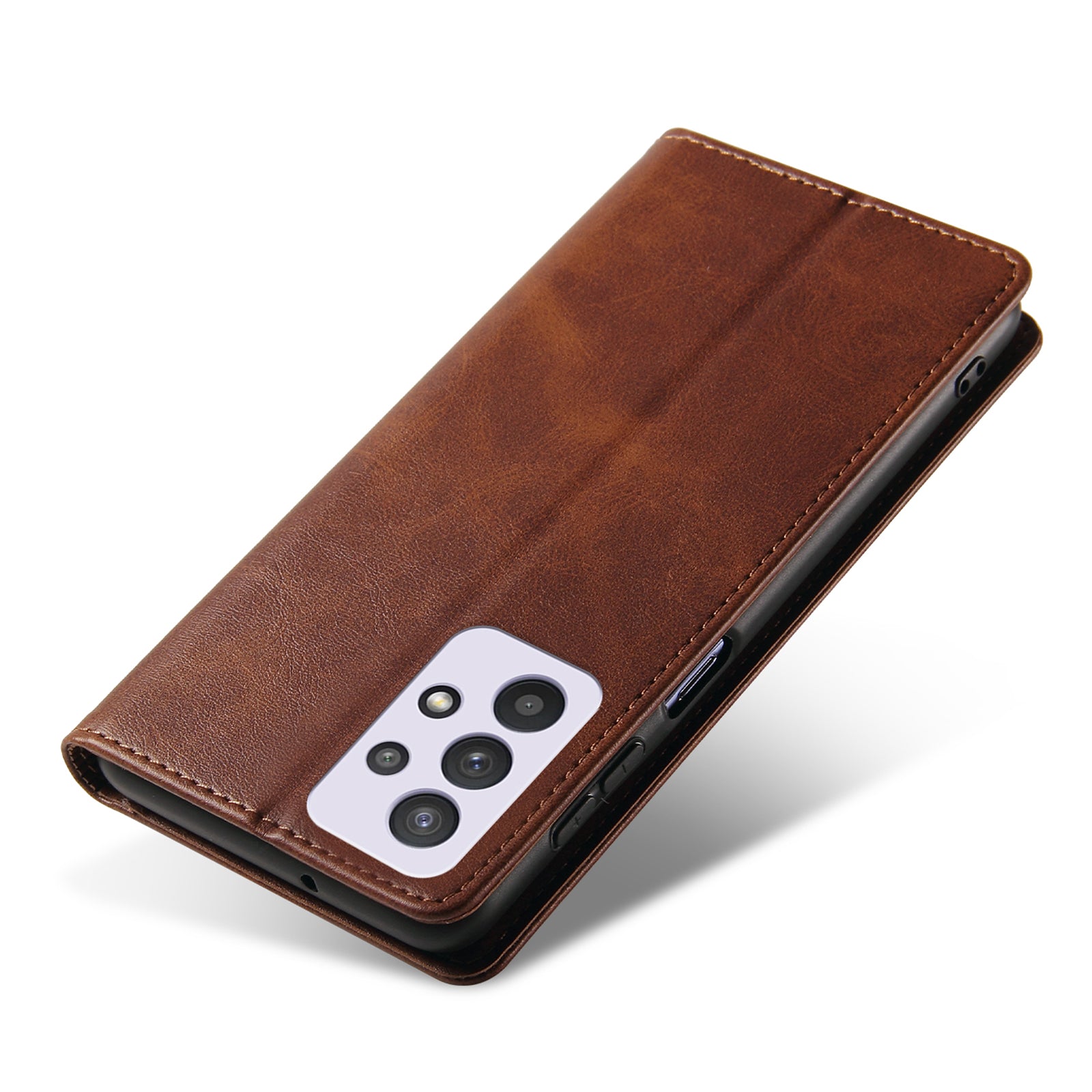PU Leather Anti-fall Phone Case For Samsung Galaxy A33 5G Wallet Stand Calf Texture Protective Phone Cover PU Leather Anti-fall Phone Case For Samsung Galaxy A33 5G Wallet Stand Calf Texture Protective Phone Cover